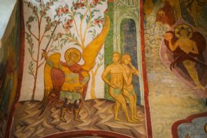 Изгнание прародителей из Рая. Фреска Свияжского Успенского собора